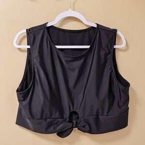 Shein Tie Front Bikini Crop Swim Tank 3XL